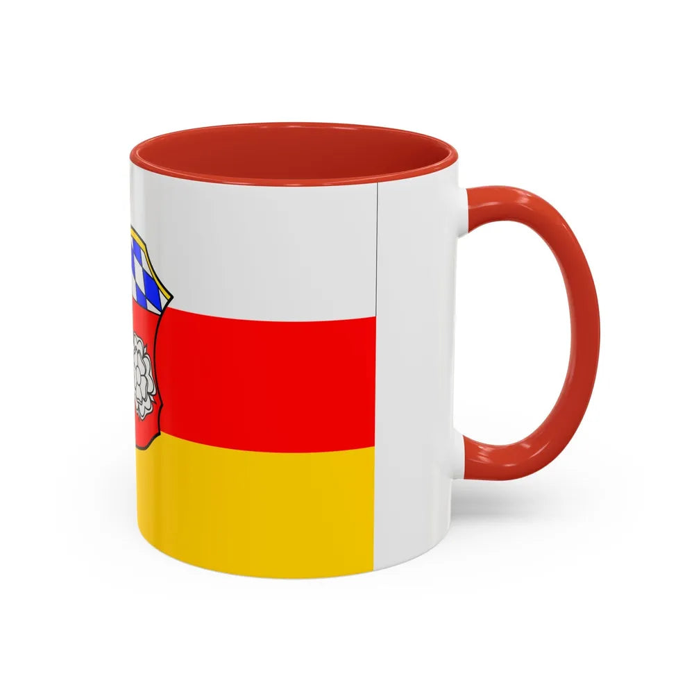 Flag of Freising Germany - Accent Coffee Mug-Go Mug Yourself