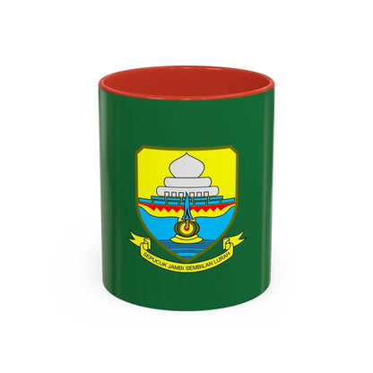 Flag of Jambi Indonesia - Accent Coffee Mug-11oz-Red-Go Mug Yourself