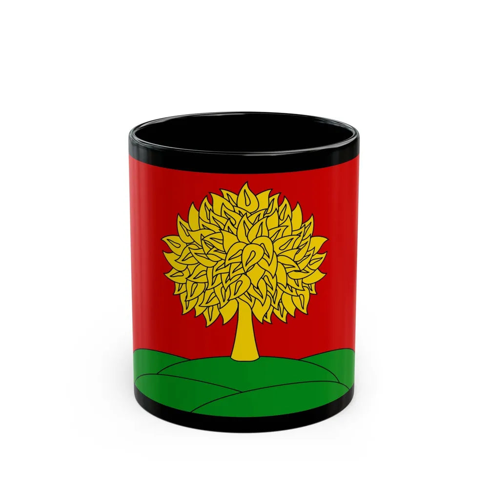 Flag of Lipetsk Oblast Russia - Black Coffee Mug-11oz-Go Mug Yourself