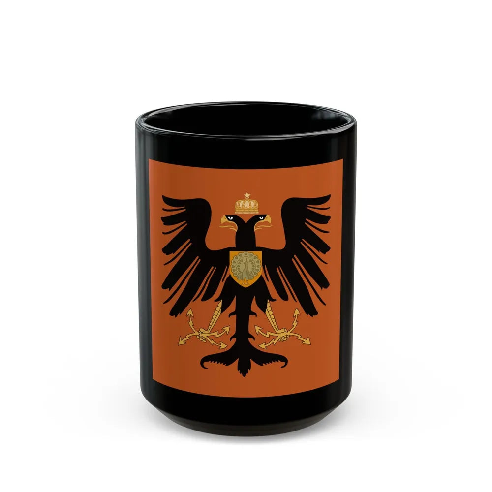 Flag of the Principality of Albania 1915 - Black Coffee Mug-15oz-Go Mug Yourself