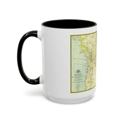 USA - Northwestern (1941) (Map) Accent Coffee Mug