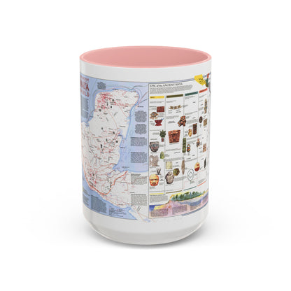 North America - The Ancient Maya World (1990) (Map) Accent Coffee Mug