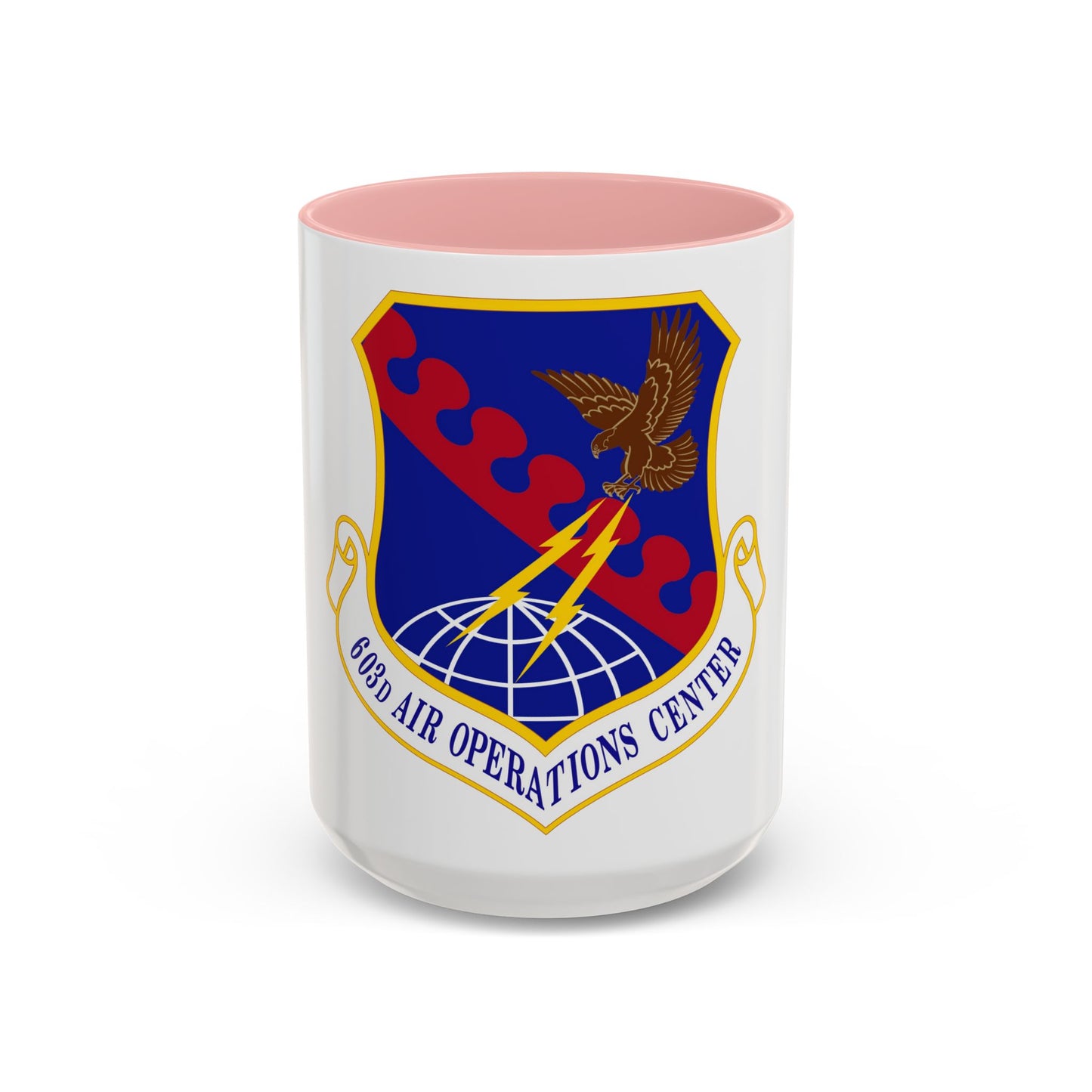 603 Air Operations Center USAFE (U.S. Air Force) Accent Coffee Mug