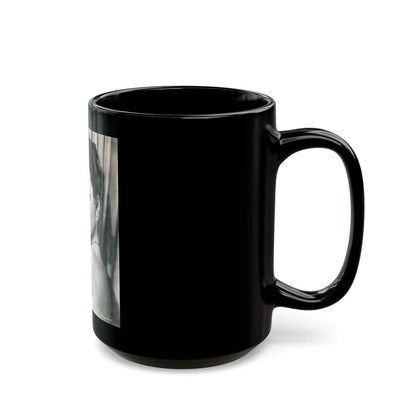 Barbara Rush #04 (Vintage Female Icon) Black Coffee Mug-Go Mug Yourself