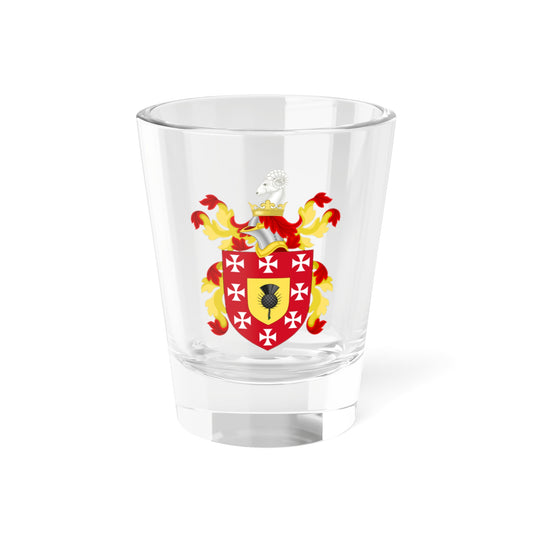 Coat of Arms of John Bartram (United States) (Coat of Arms) Shot Glass 1.5oz