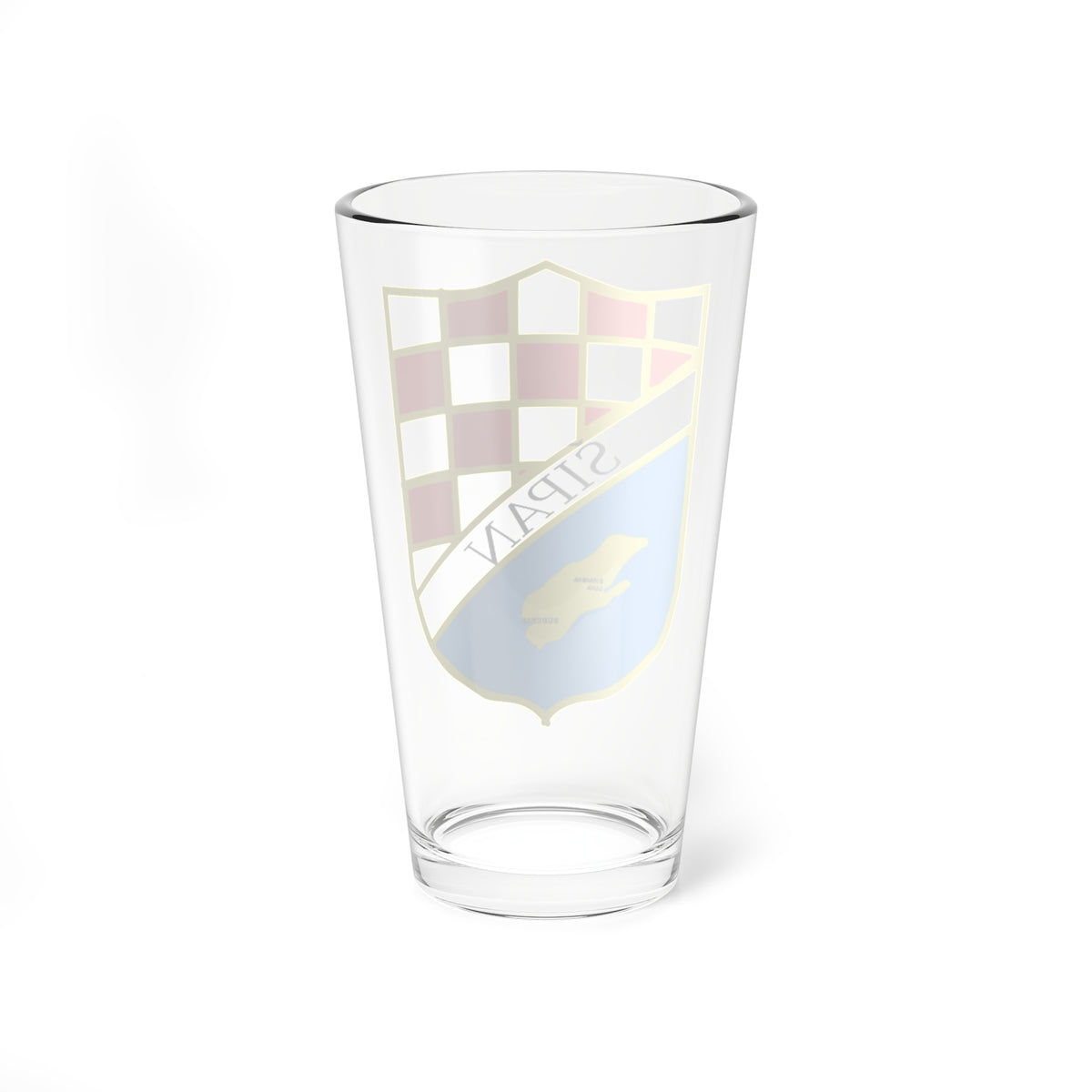Grb šipan (Croatia) (Coat of Arms) Pint Glass 16oz