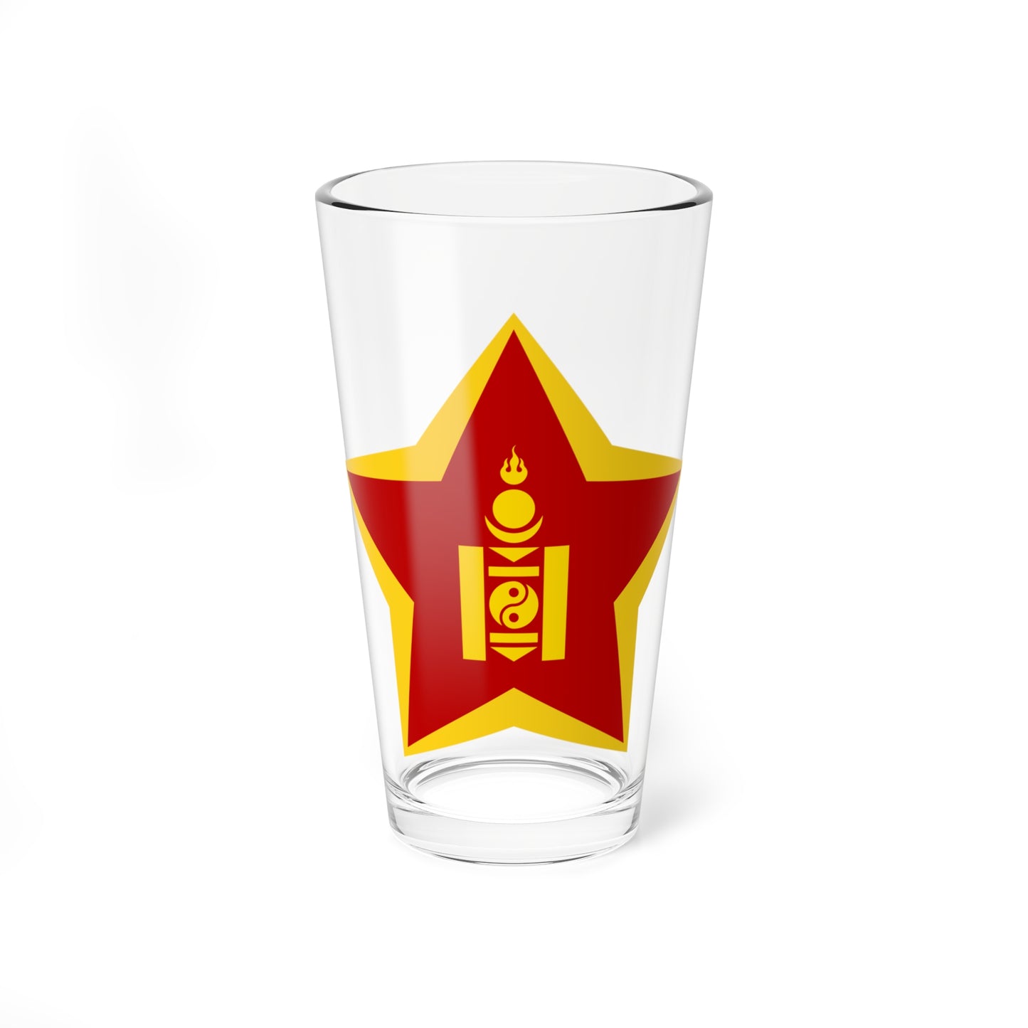 Emblem of Mongolian Peoples Army (Mongolia) (Coat of Arms) Pint Glass 16oz