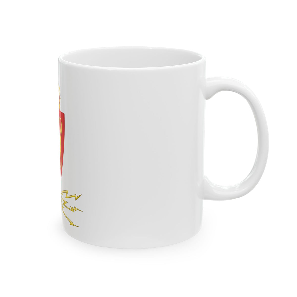 Coat of arms of the Norwegian Telegraph Administration - White Coffee Mug