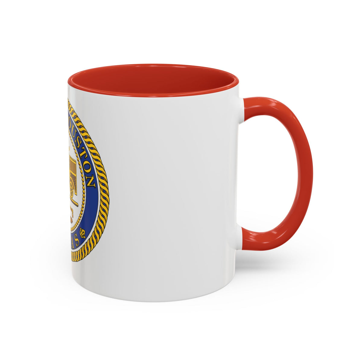 Seal of Houston Texas - Accent Coffee Mug