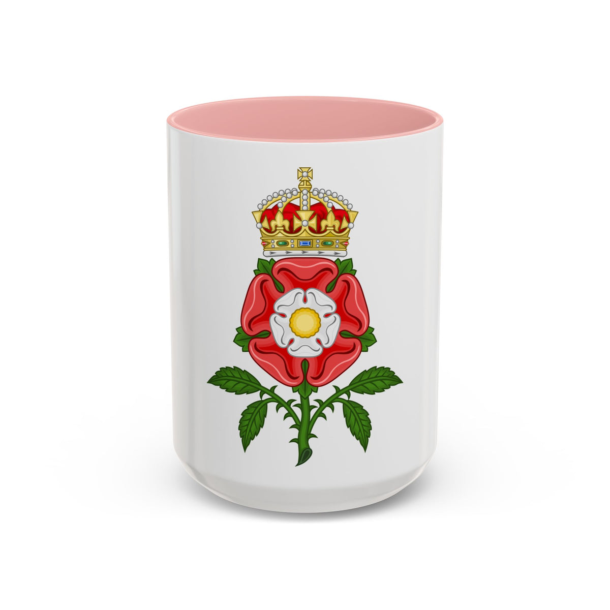 Tudor Rose (Tudor Heraldry) - Accent Coffee Mug