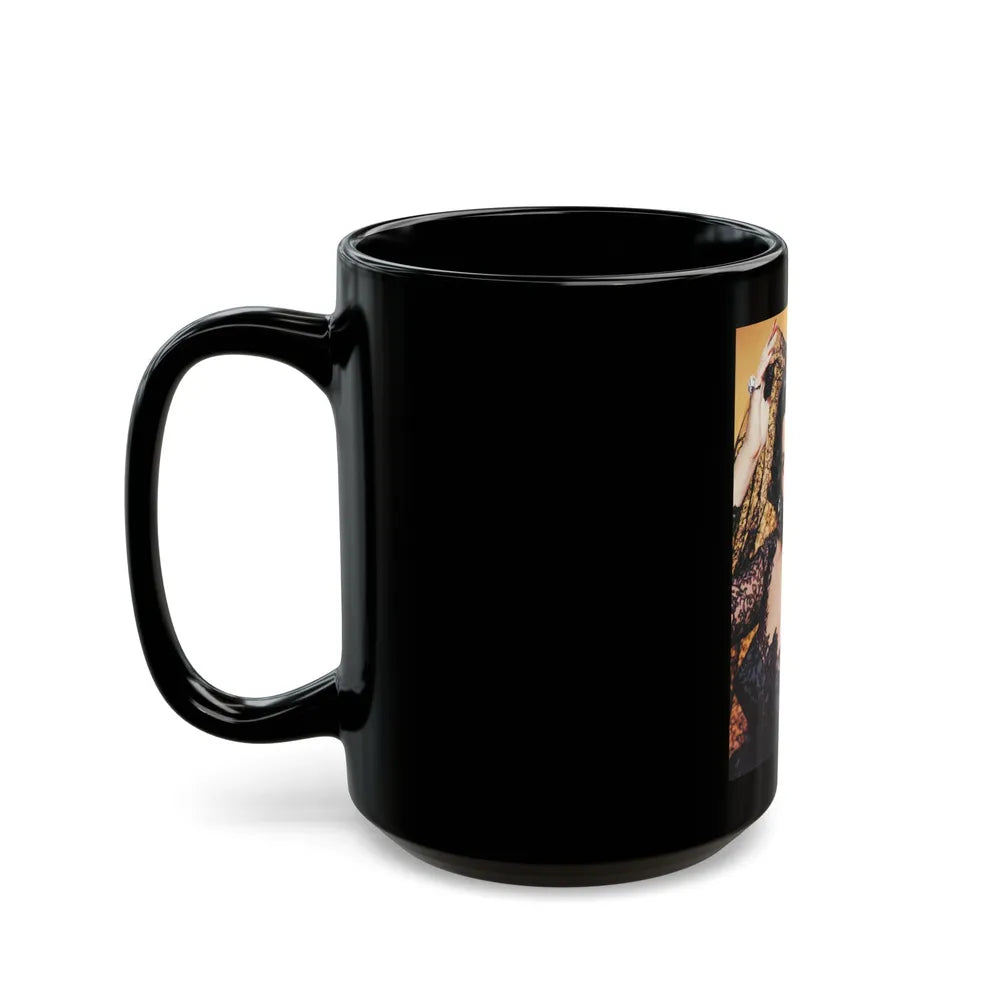 Jane Russell #198 (Vintage Female Icon) Black Coffee Mug-Go Mug Yourself