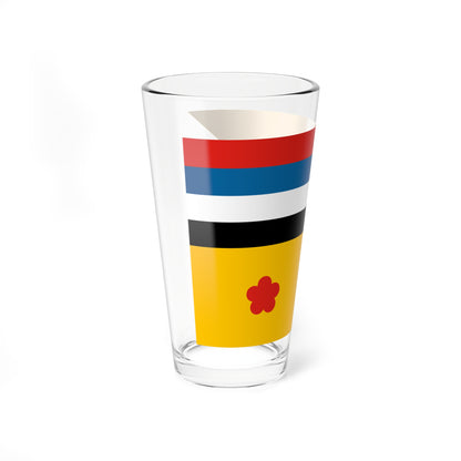 Flag of commodore of the Navy of Manchukuo (China) Pint Glass 16oz