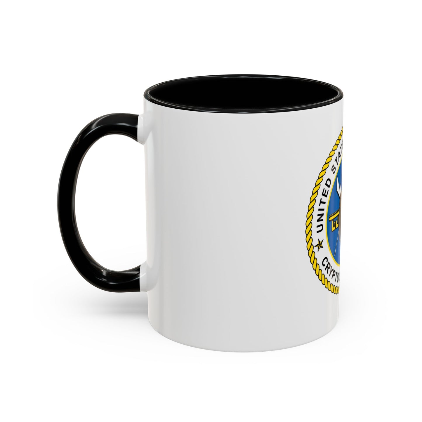 USCG Cryptologic Group (U.S. Coast Guard) Accent Coffee Mug