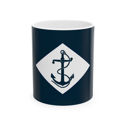 Infantry battalion flag of the United States Navy (United States) White Coffee Mug