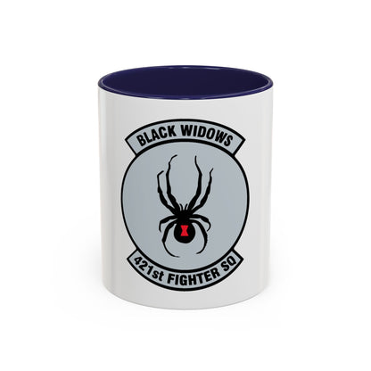 421st Fighter Squadron Black Widows (U.S. Air Force) Accent Coffee Mug