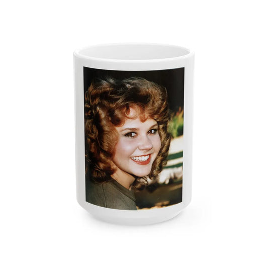 Linda Blair #374 (Vintage Female Icon) White Coffee Mug-15oz-Go Mug Yourself