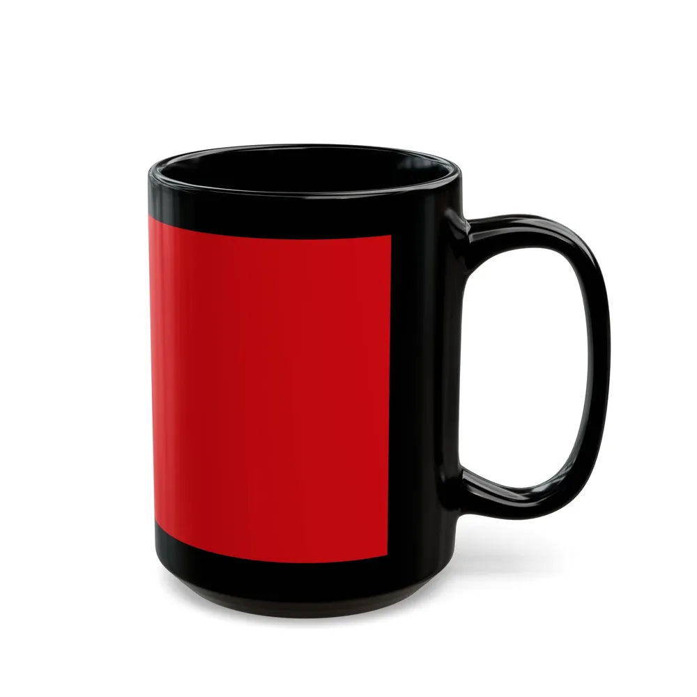 Flag of the People's Democratic Party of Afghanistan - Black Coffee Mug-Go Mug Yourself