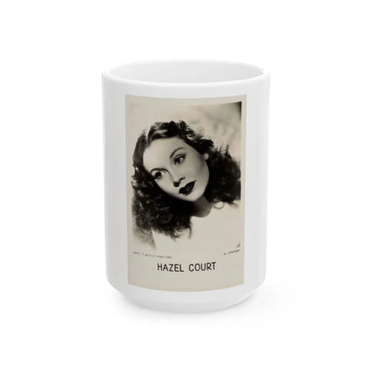 Hazel Court #86 (Vintage Female Icon) White Coffee Mug-15oz-Go Mug Yourself