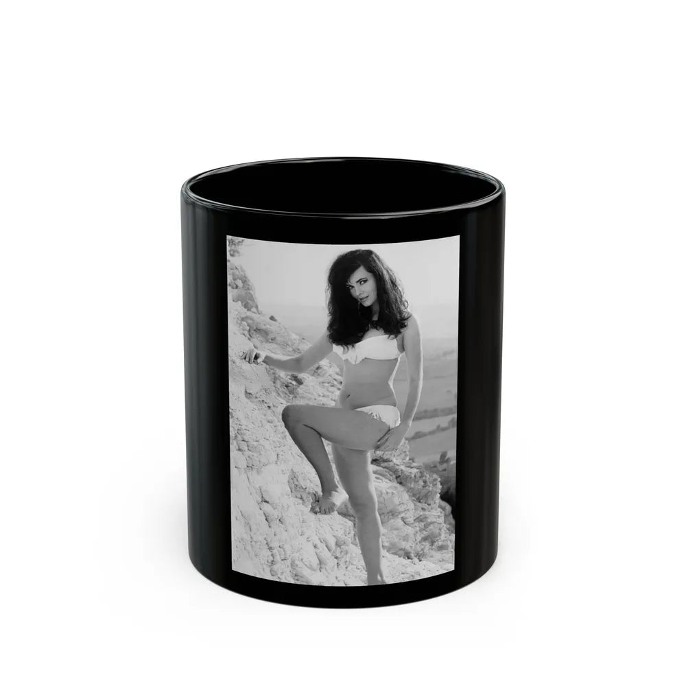 Gila Golan #198 (Vintage Female Icon) Black Coffee Mug-11oz-Go Mug Yourself