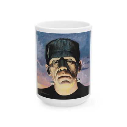 Frankenstein - White Coffee Mug-15oz-Go Mug Yourself