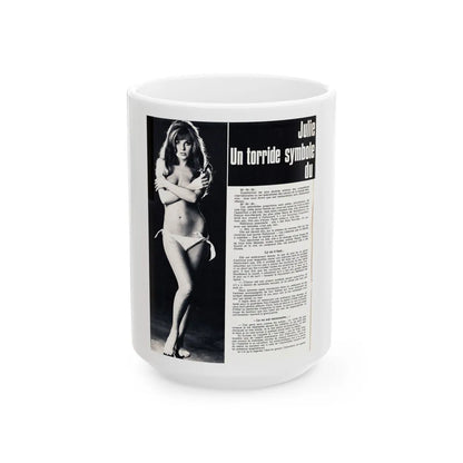 Julie Ege #186 (Vintage Female Icon) White Coffee Mug-15oz-Go Mug Yourself