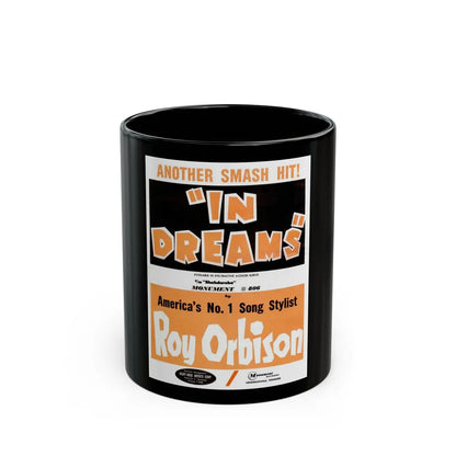 Roy Orbison 1963 (Music Poster) Black Coffee Mug-11oz-Go Mug Yourself