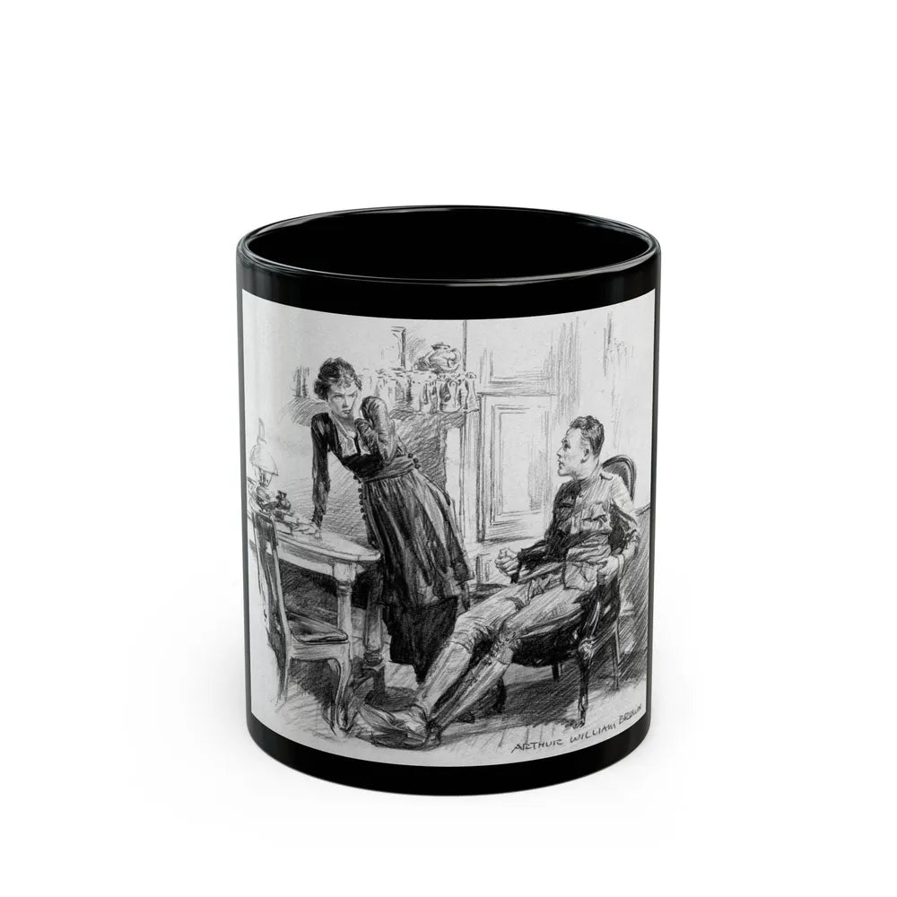 From Baseball to Boches, Collier's magazine interior illustration, May 11, 1918 - Black Coffee Mug-11oz-Go Mug Yourself