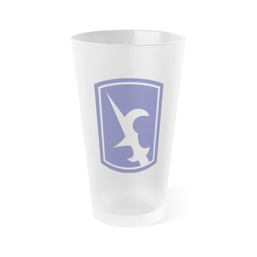 67th Maneuver Enhancement Brigade (U.S. Army) Frosted Pint Glass 16oz-Go Mug Yourself