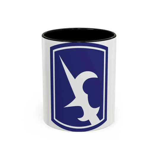 67th Maneuver Enhancement Brigade (U.S. Army) Accent Coffee Mug 11oz Black - Go Mug Yourself