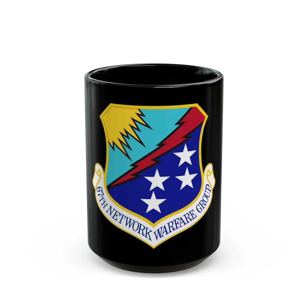 67th Network Warfare Group (U.S. Air Force) Black Coffee Mug-15oz-Go Mug Yourself