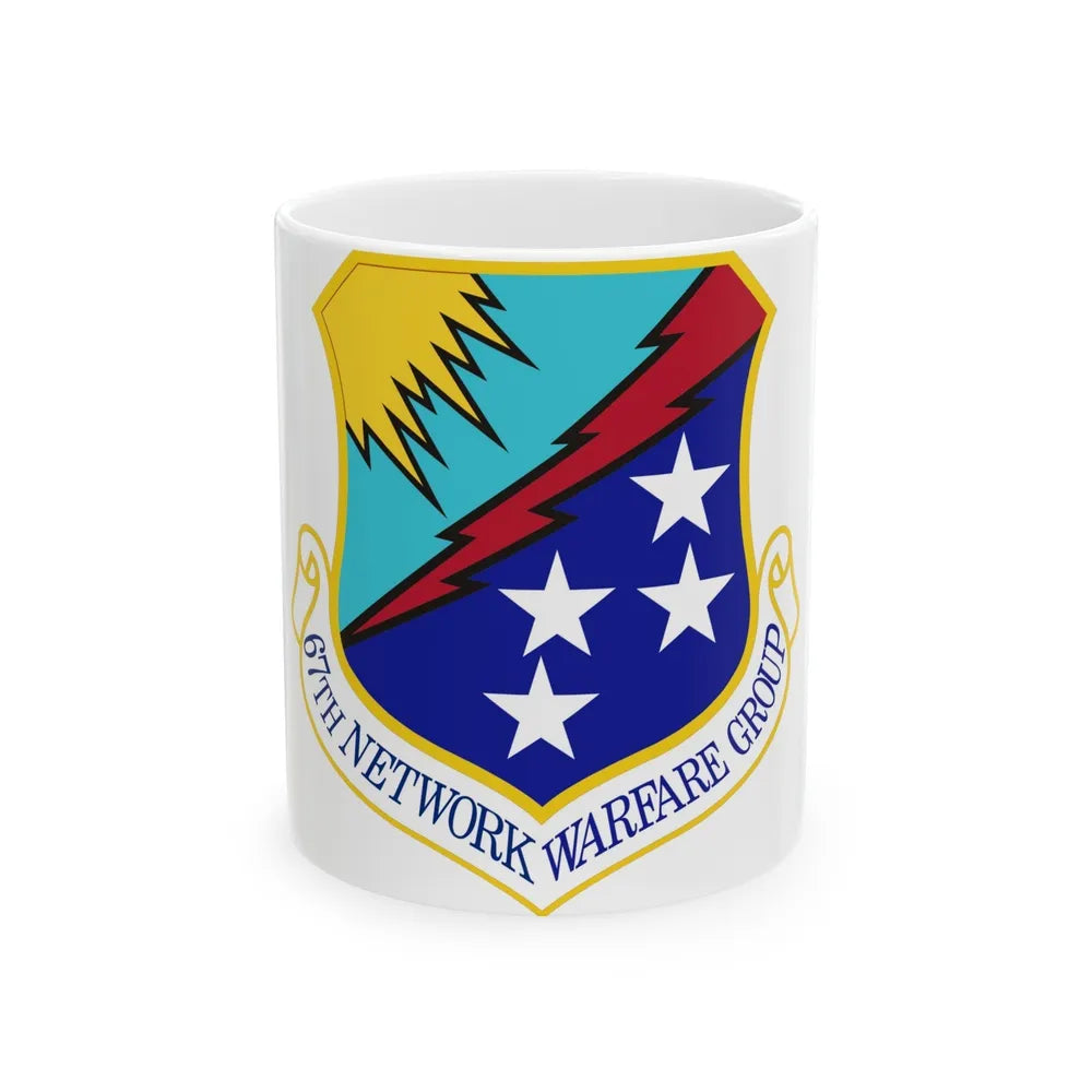 67th Network Warfare Group (U.S. Air Force) White Coffee Mug-11oz-Go Mug Yourself