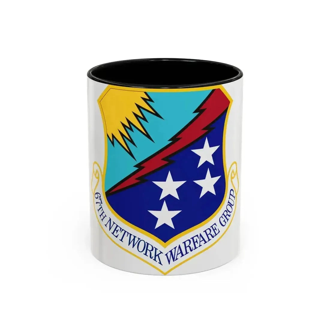 67th Network Warfare Group (U.S. Air Force) Accent Coffee Mug 11oz Black - Go Mug Yourself