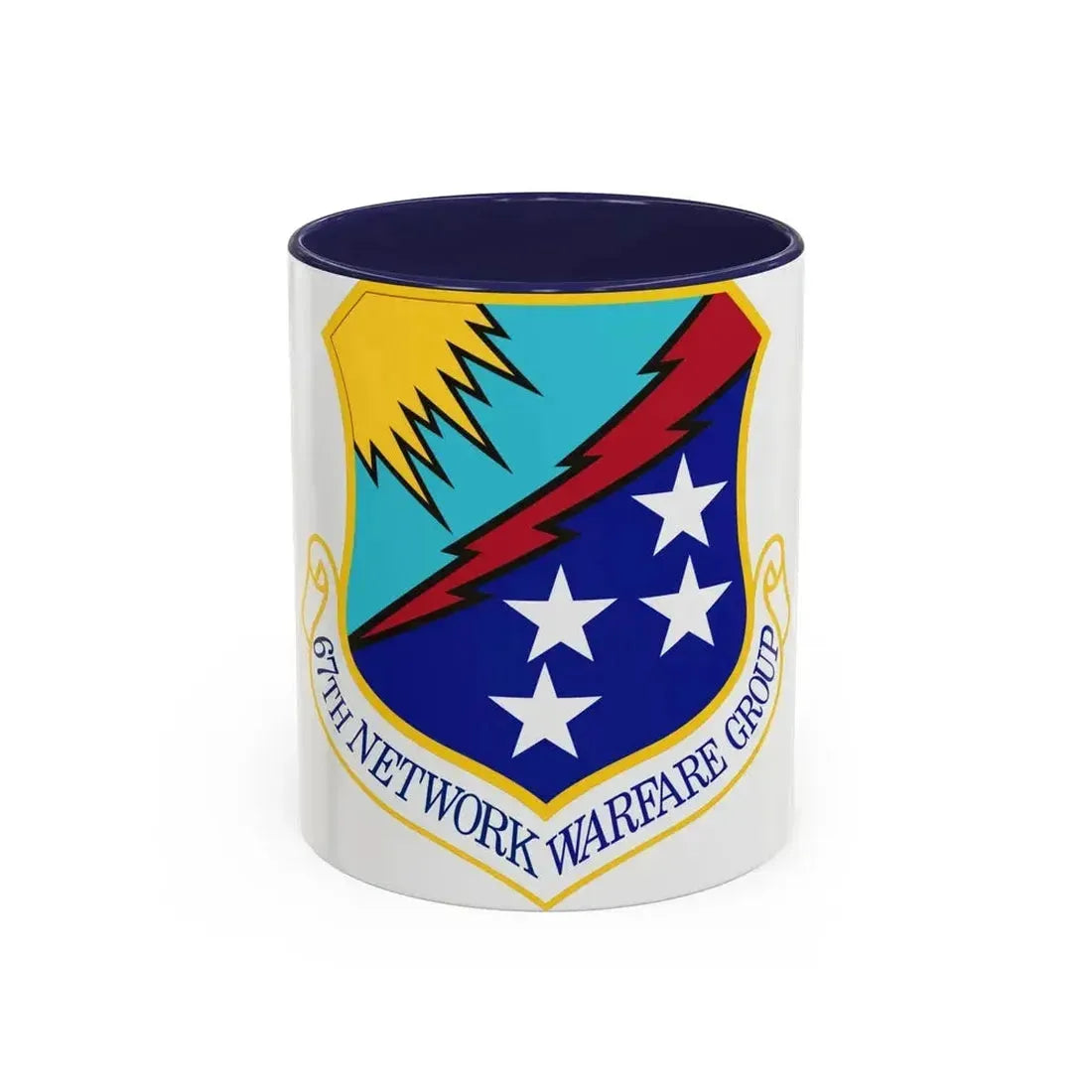 67th Network Warfare Group (U.S. Air Force) Accent Coffee Mug 11oz Navy - Go Mug Yourself