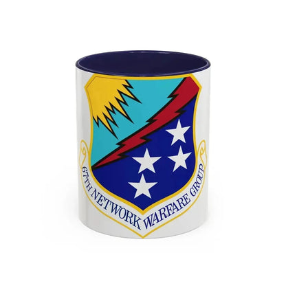 67th Network Warfare Group (U.S. Air Force) Accent Coffee Mug 11oz Navy - Go Mug Yourself
