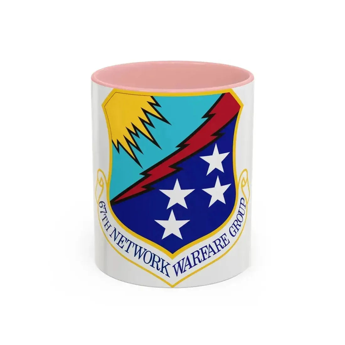 67th Network Warfare Group (U.S. Air Force) Accent Coffee Mug 11oz Pink - Go Mug Yourself