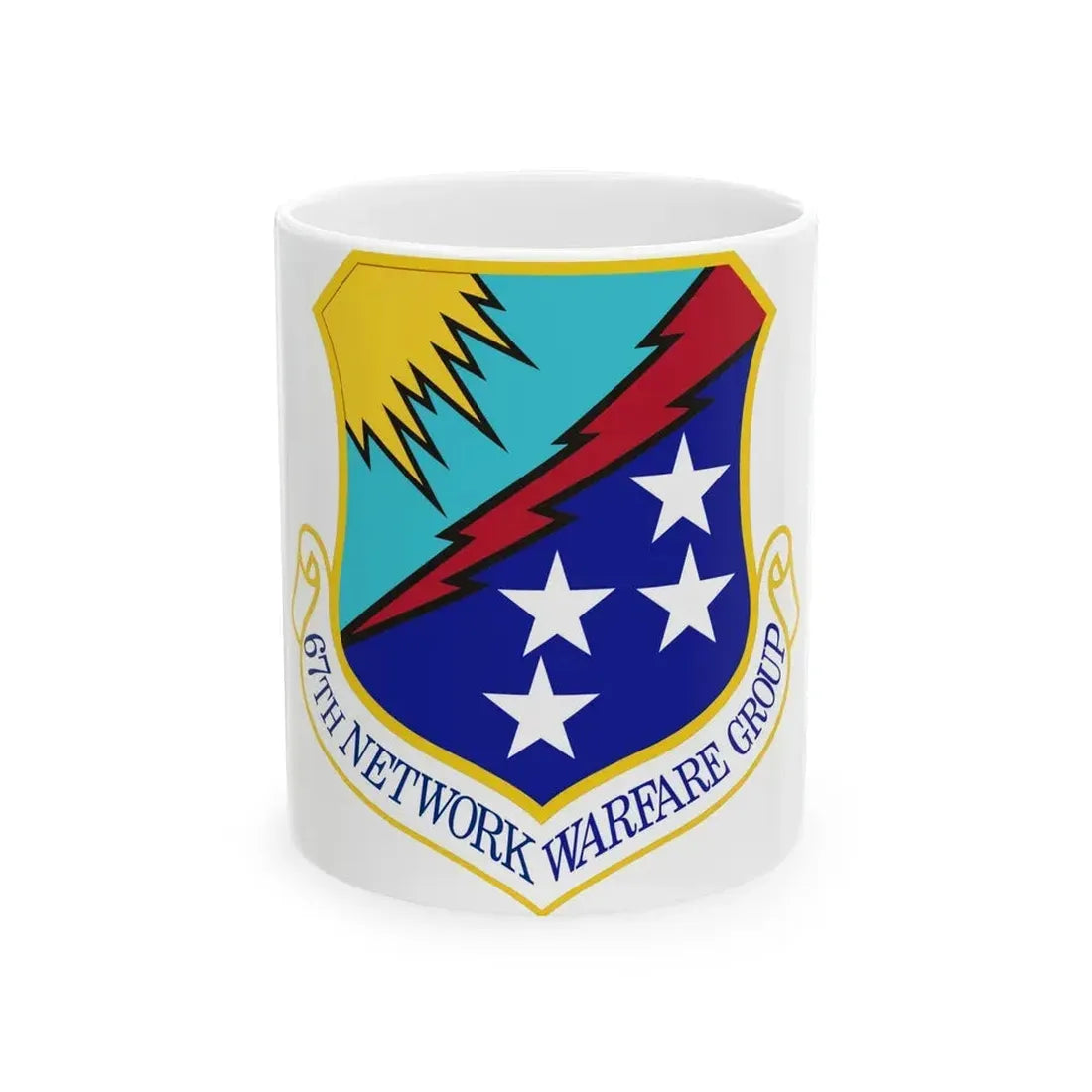 67th Network Warfare Group (U.S. Air Force) White Coffee Mug 11oz - Go Mug Yourself