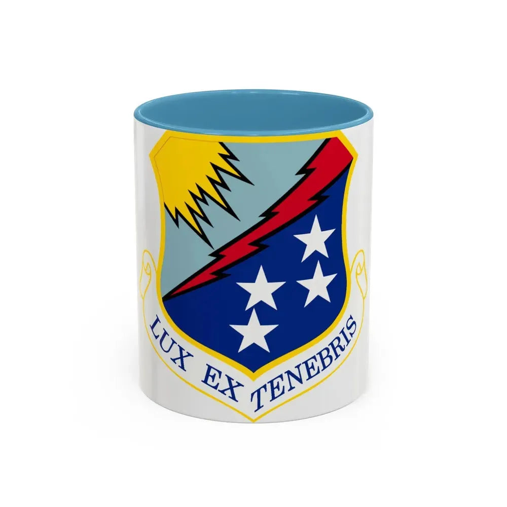 67th Network Warfare Wing (U.S. Air Force) Accent Coffee Mug 11oz Light Blue - Go Mug Yourself