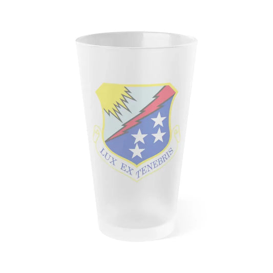 67th Network Warfare Wing (U.S. Air Force) Frosted Pint Glass 16oz 16oz Frosted - Go Mug Yourself