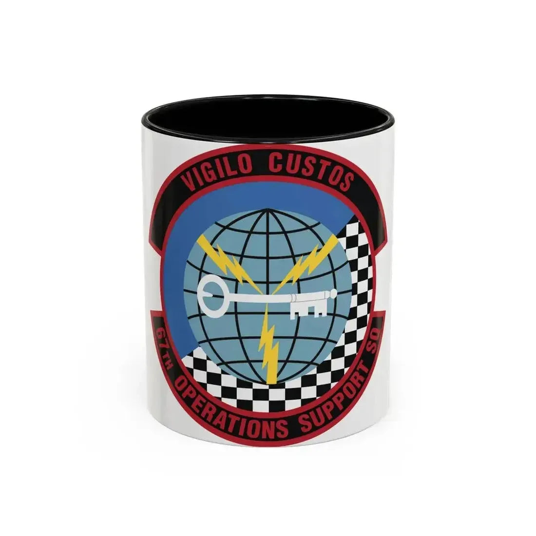 67th Operations Support Squadron (U.S. Air Force) Accent Coffee Mug 11oz Black - Go Mug Yourself