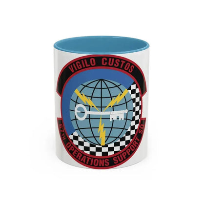 67th Operations Support Squadron (U.S. Air Force) Accent Coffee Mug 11oz Light Blue - Go Mug Yourself