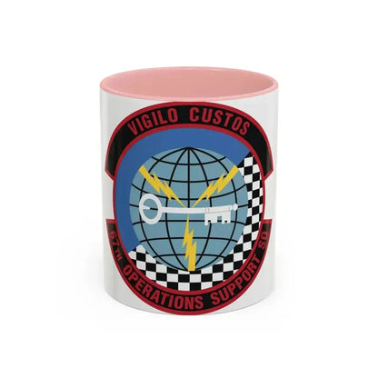 67th Operations Support Squadron (U.S. Air Force) Accent Coffee Mug 11oz Pink - Go Mug Yourself