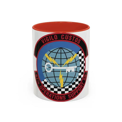 67th Operations Support Squadron (U.S. Air Force) Accent Coffee Mug 11oz Red - Go Mug Yourself