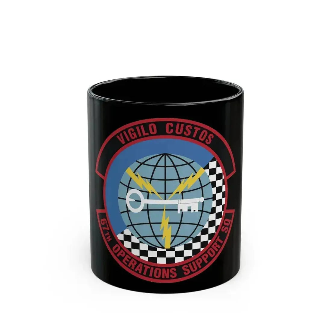 67th Operations Support Squadron (U.S. Air Force) Black Coffee Mug 11oz - Go Mug Yourself