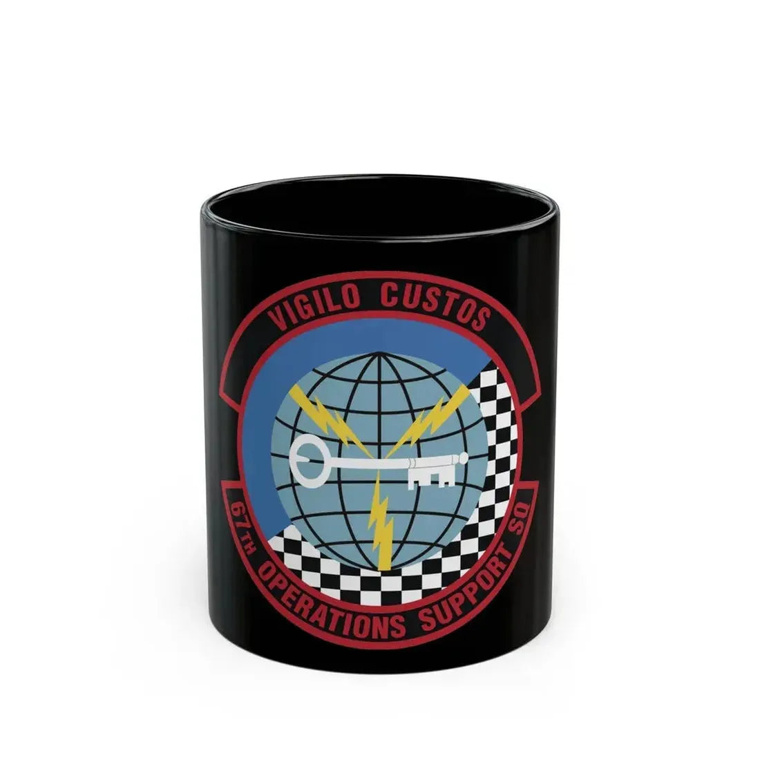 67th Operations Support Squadron (U.S. Air Force) Black Coffee Mug 11oz - Go Mug Yourself