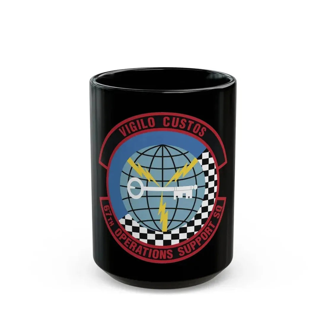 67th Operations Support Squadron (U.S. Air Force) Black Coffee Mug 15oz - Go Mug Yourself