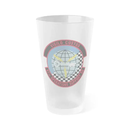 67th Operations Support Squadron (U.S. Air Force) Frosted Pint Glass 16oz 16oz Frosted - Go Mug Yourself