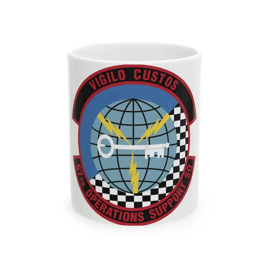 67th Operations Support Squadron (U.S. Air Force) White Coffee Mug 11oz - Go Mug Yourself