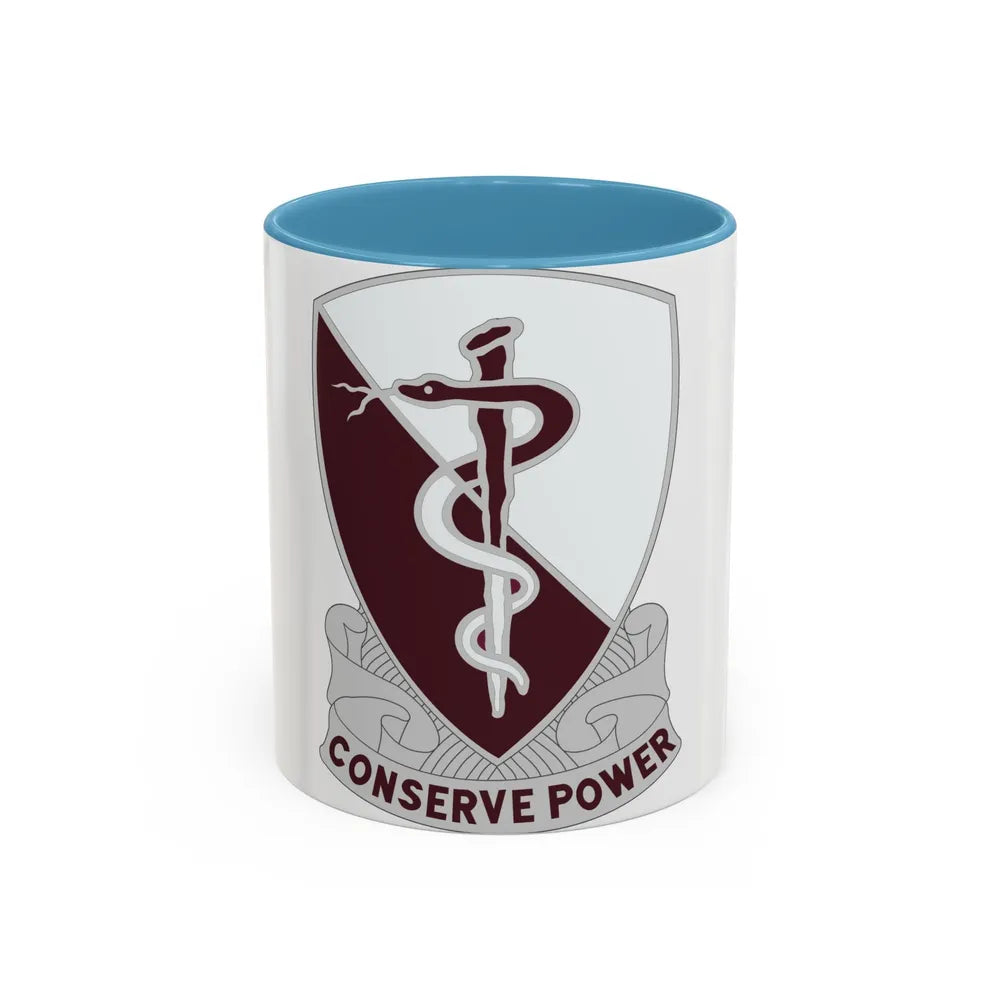 68 Medical Group (U.S. Army) Accent Coffee Mug-11oz-Light Blue-Go Mug Yourself