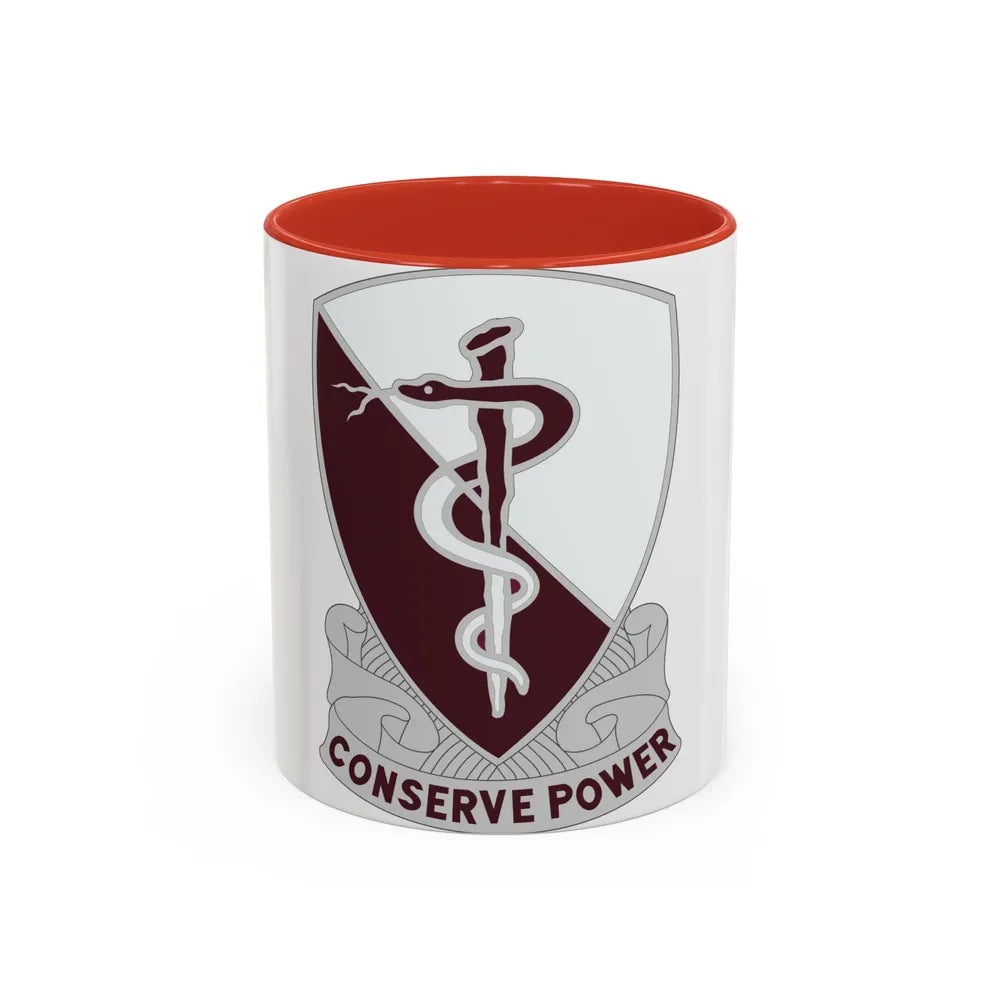 68 Medical Group (U.S. Army) Accent Coffee Mug-11oz-Red-Go Mug Yourself