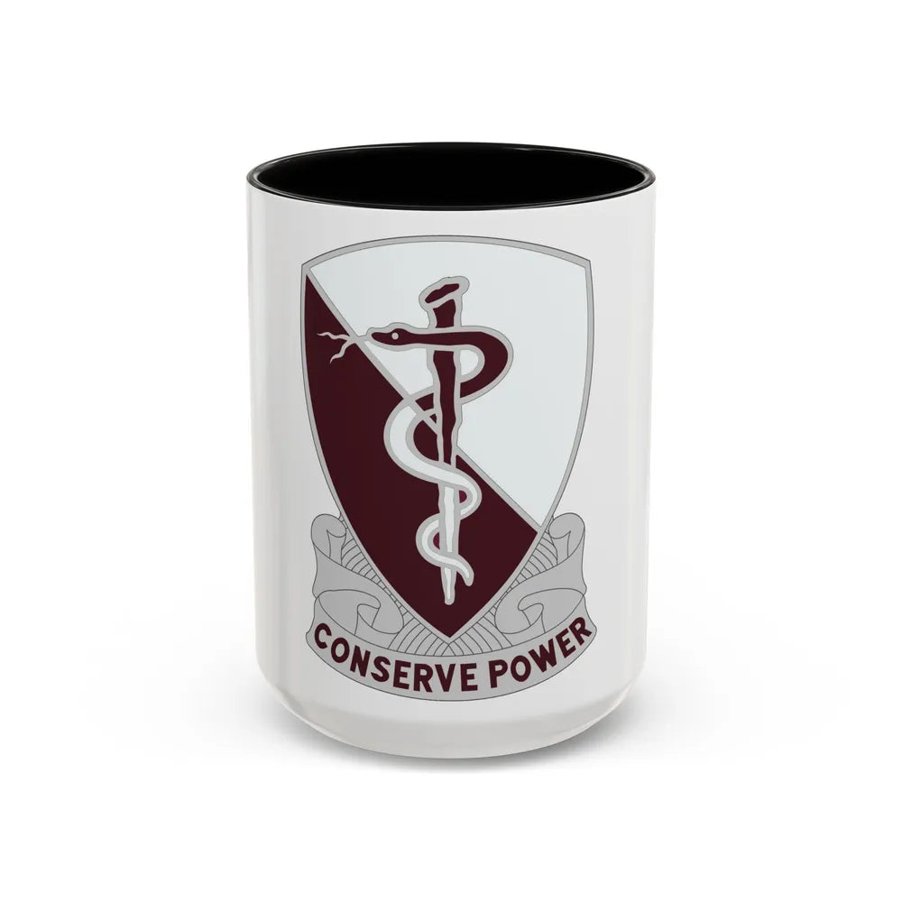 68 Medical Group (U.S. Army) Accent Coffee Mug-15oz-Black-Go Mug Yourself